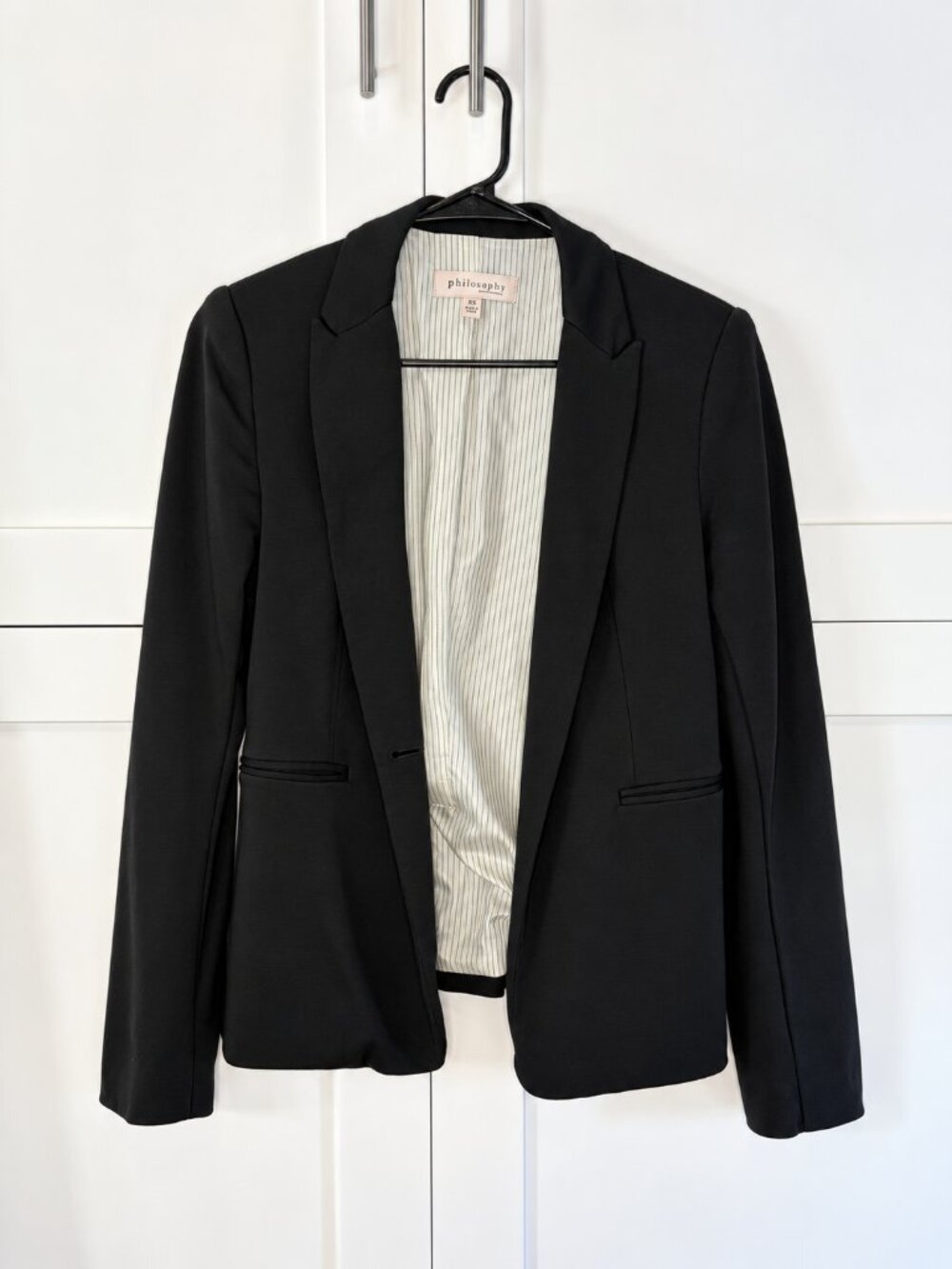 Philosophy Republic Clothing | Black Tailored Blazer - Size X Small